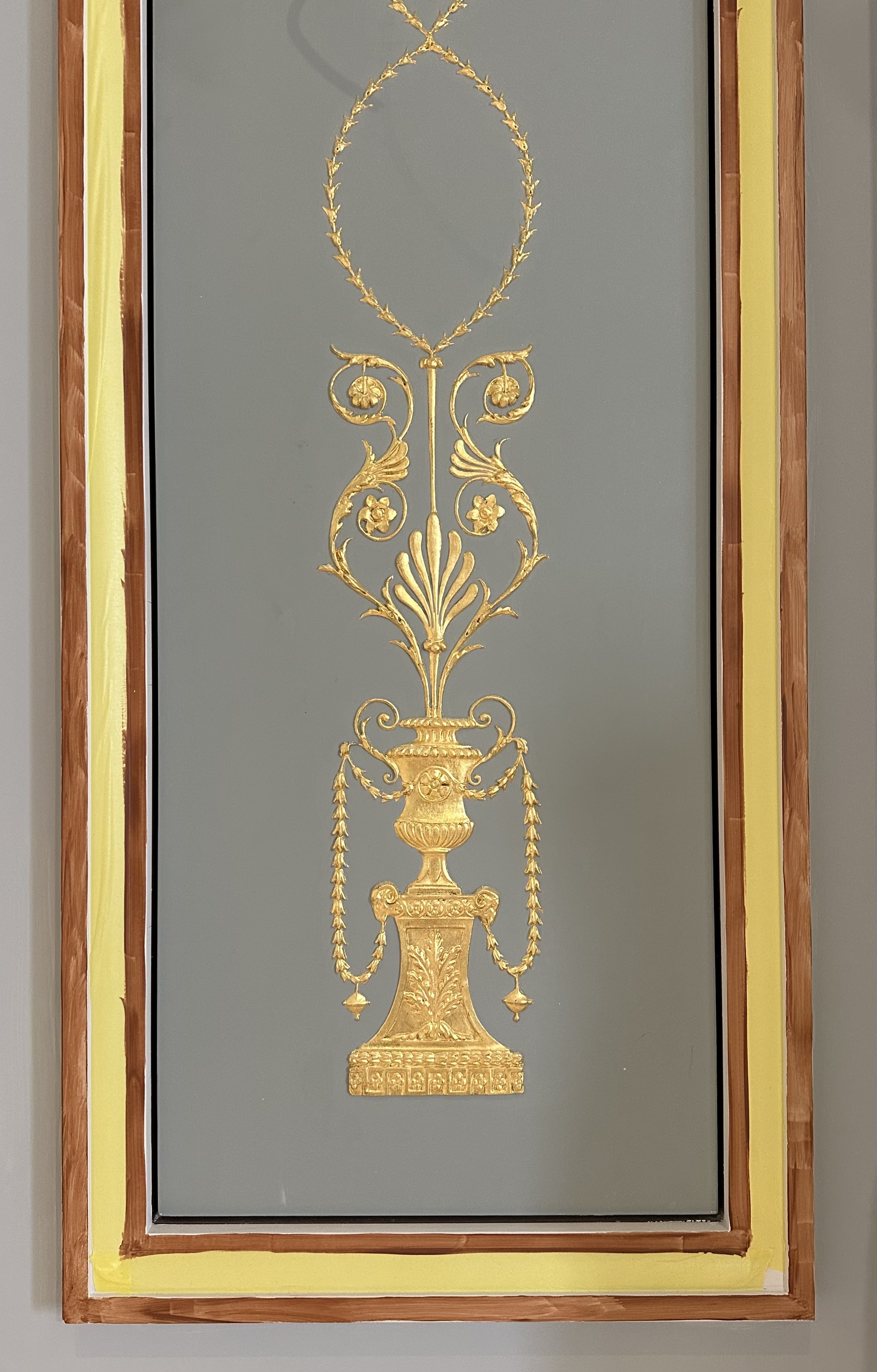 In progress interior detail gilding